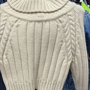 Cozy Cream Cable Knit Sweater